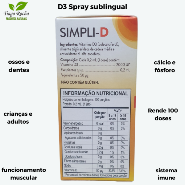 Vitamina D3 2000 ui Spray