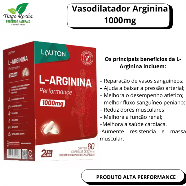 Vasodilador L-Arginina 1000mg