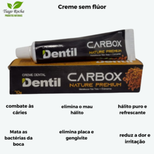 Creme Dental sem flúor com cúrcuma e melaleuca 70 G