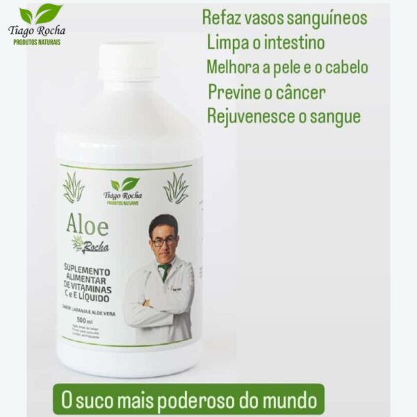 Suco Babosa Aloe Vera Gel Tiago Rocha 500ml