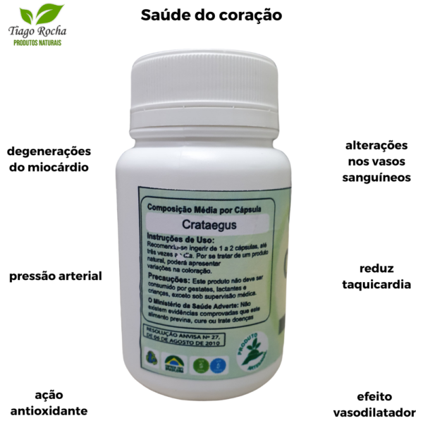 Crataegus 500Mg 60 Cápsulas coração