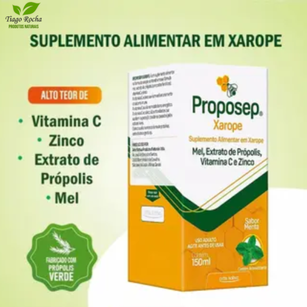 Xarope de mel Própolis Vitamina C e Zinco