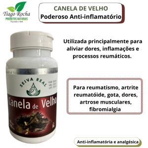 Anti inflamatório natural Canela de Velho 60 cápsulas