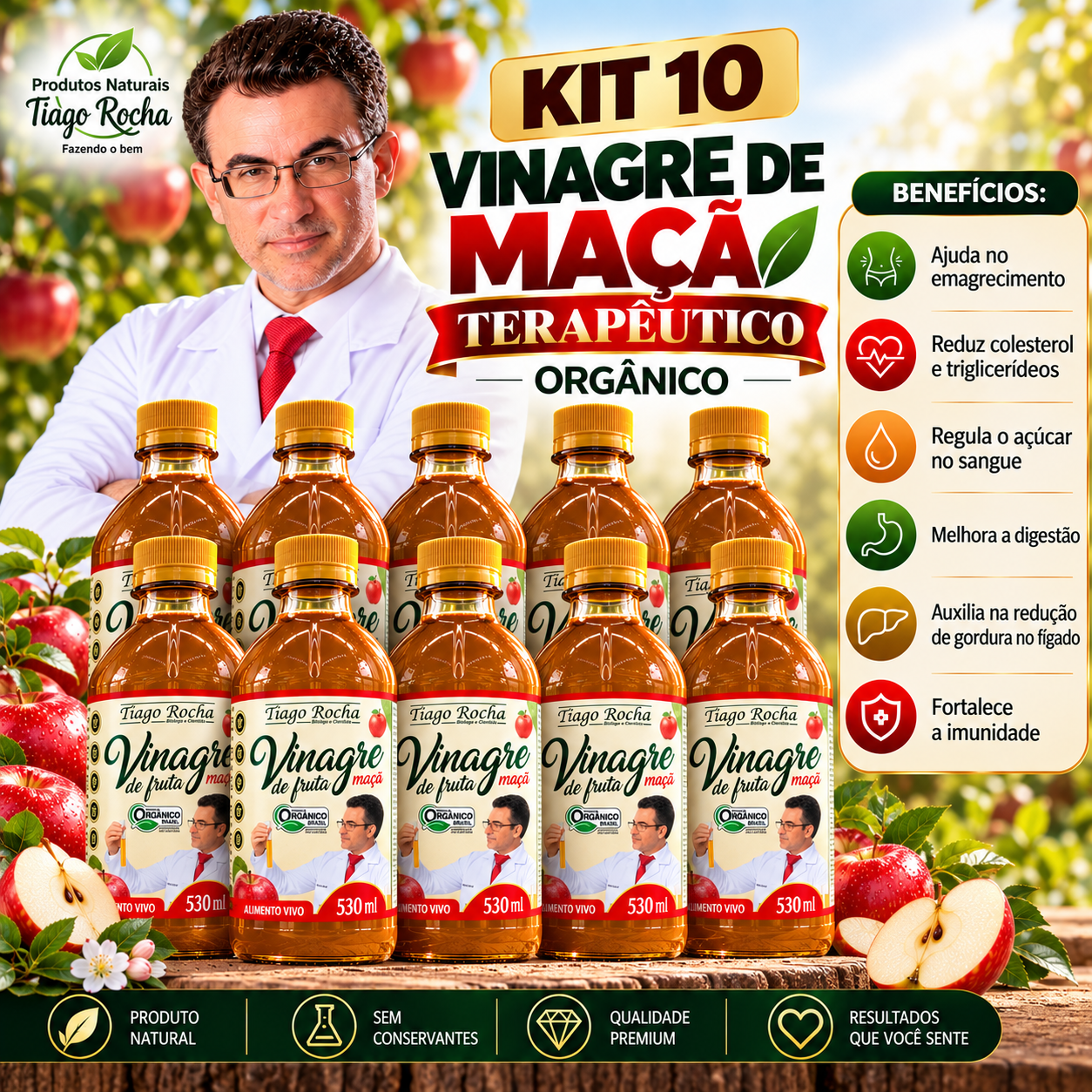 kit 10 vinagres