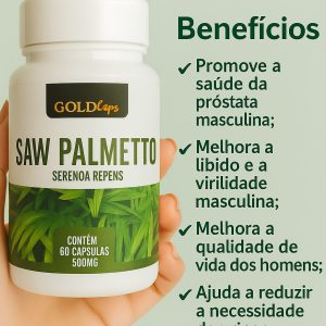 Saw Palmetto 60 cápsulas próstata Urina