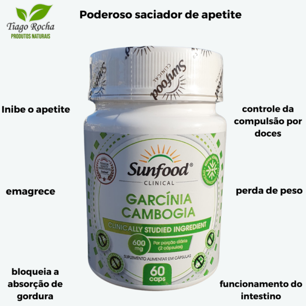 Saciador de apetite Garcinia Camboja 600mg