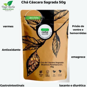 Chá Cáscara Sagrada 50g Intestino e Digestivo