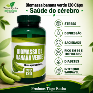 Anti Depressivo Biomassa Banana 120 cápsulas