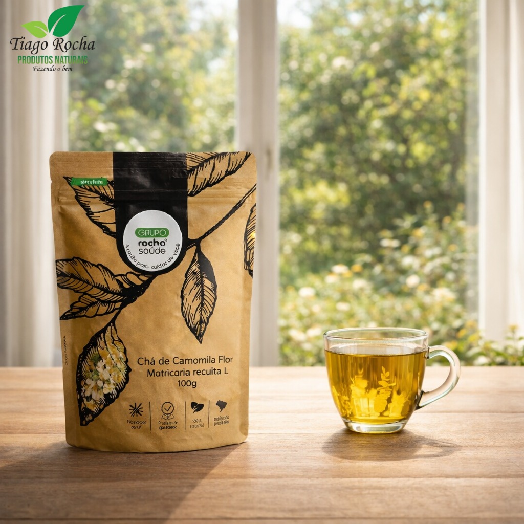 Chá Calmante Flor da Camomila100g Rocha Saúde