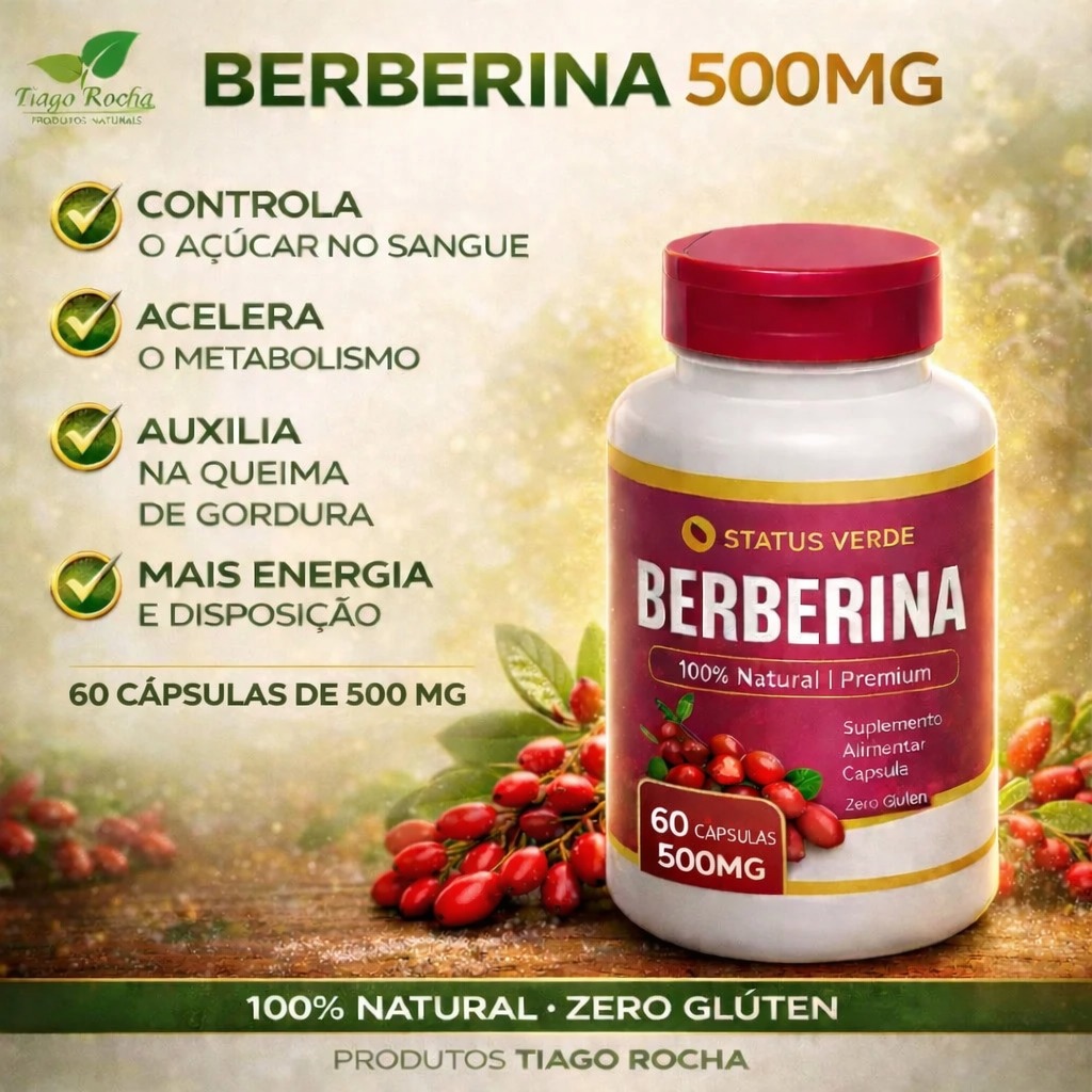 Saciador Emagrecedor Berberina 60 cápsulas