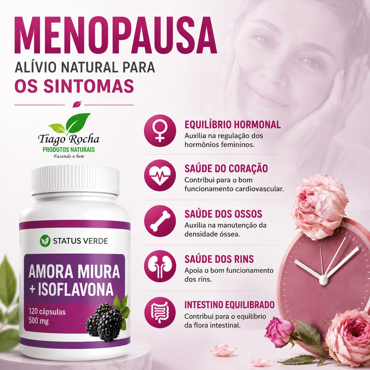 Amora Miura + Isoflavona 120 Cápsulas 500mg