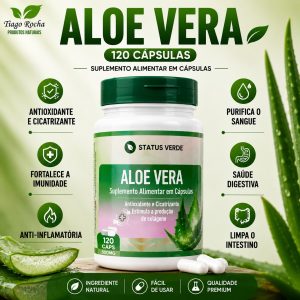 Aloe Vera 120 cápsulas Babosa