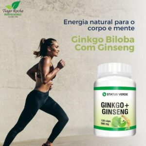 Ginkgo com Ginseng 120cáps 500mg Saúde Mental e física