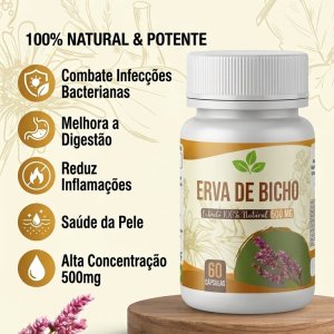 Erva de Bicho Circulação 60 Cápsulas