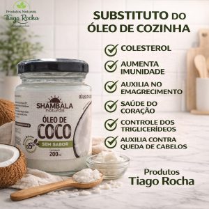 Óleo de coco sem sabor 200ml