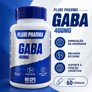 GABA - Calmante Neurotransmissor 400mg 60 cáps