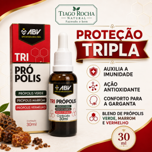 Tri Própolis Blend Vermelha Marrom e Verde 30ml