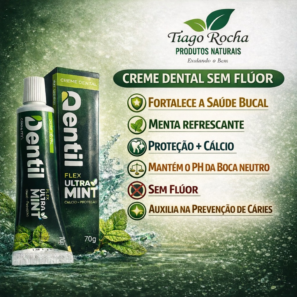 Creme Dental sem flúor com Xilitol 70g