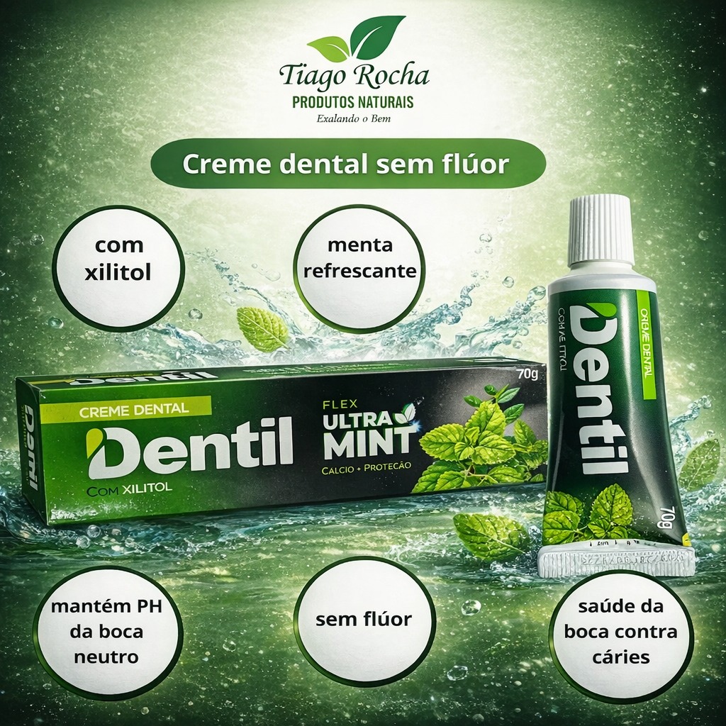 Creme Dental sem flúor com Xilitol 70g