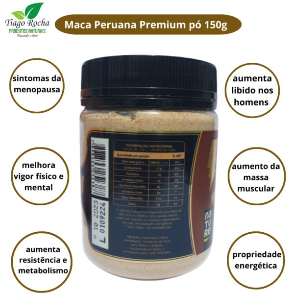 Maca Peruana em pó Linha Premium Importada150g