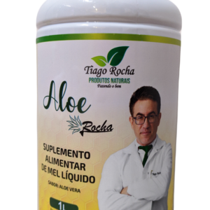 Suco Gel da Babosa Aloe Vera Tiago Rocha com Mel 1 Litro