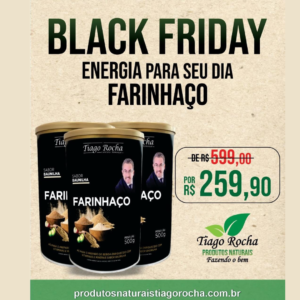 Kit3 Farinhaço Farinha da Felicidade Energia Tirosina/Dopamina 500g