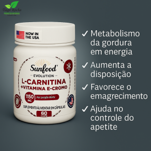 L-carnitina VitaminaE e Cromo 1150mg