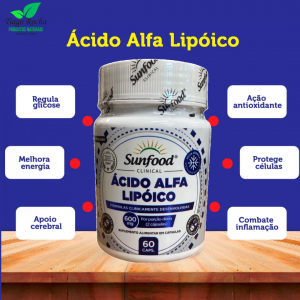 Poderoso antioxidante Ácido Alfa Lipóico 600mg SF