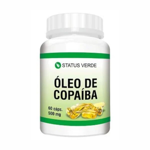 Óleo de Copaíba 60 Cáps 500mg Status Verde