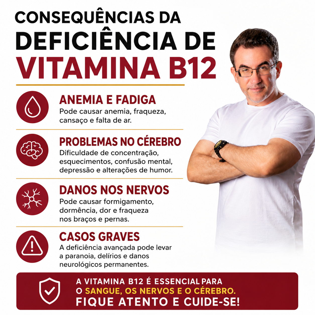 Vitamina B12 Metilcobalamina 60 Cáps SF - Imagem 2