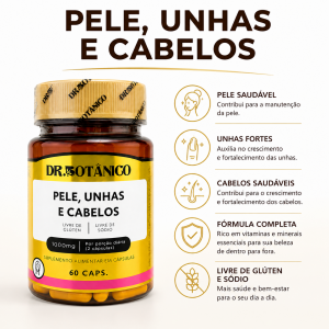Pele, Unhas e Cabelos  1300mg 60 cáps.