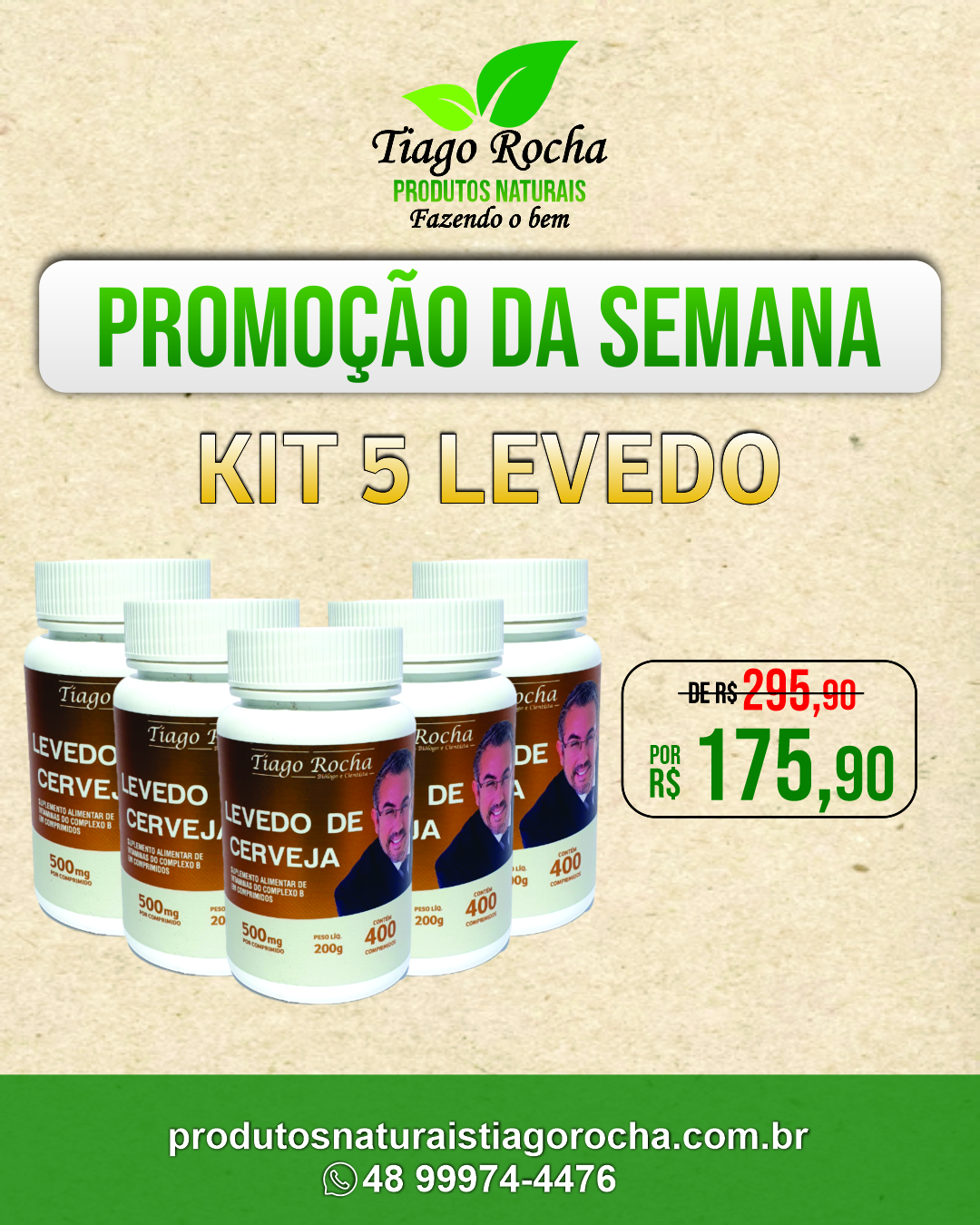 kit 5 levedos