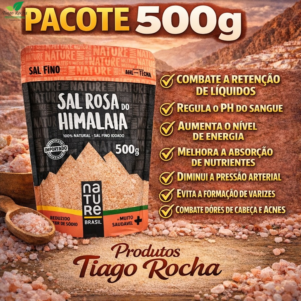 Sal Rosa do Himalaia 500g