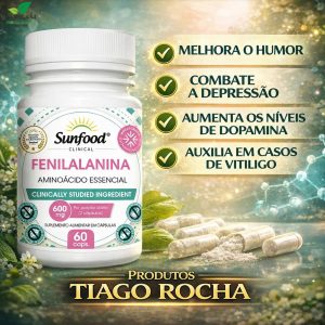 Aminoácido essencial Fenilalanina 600mg 60 Cáps
