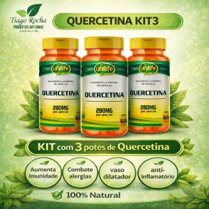 Kit3 Quercetina 180 cápsulas 500mg