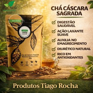 Chá Cáscara Sagrada 50g Intestino e Digestivo