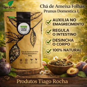 Chá de Ameixa Folhas 100g Rocha Saúde