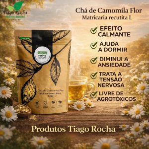 Chá Calmante Flor da Camomila100g Rocha Saúde