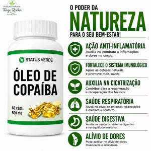 Óleo de Copaíba 60 Cáps 500mg Status