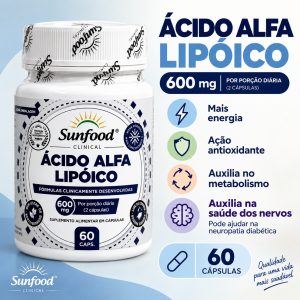 Ácido Alfa Lipóico Poderoso Antioxidante 600mg 60cáps