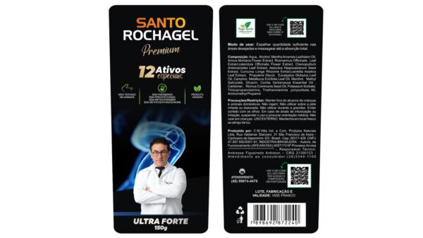 Lançamento em breve Santo RochaGel Premium 150g