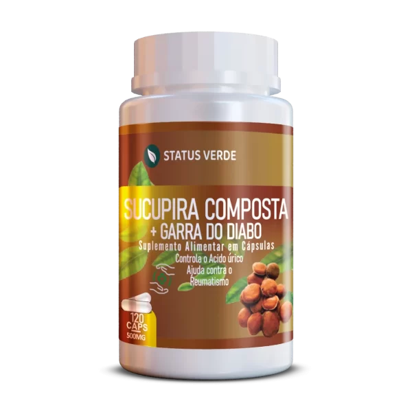 Sucupira Composta + Garra do Diabo 120Cáps 500mg Status Verde