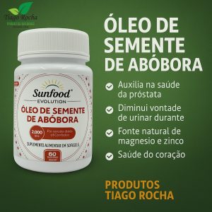 Óleo Semente Abóbora 2000mg 60 softgels