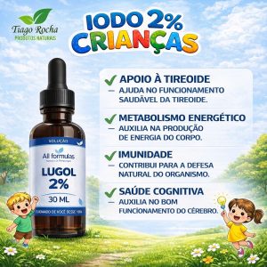 Lugol 2% Inorgânico 30ml para crianças