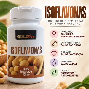 Isoflavonas de Soja 500mg 60 cáps.