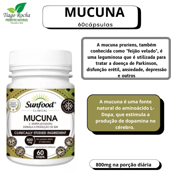 Mucuna LDopa 60 caps 800mg