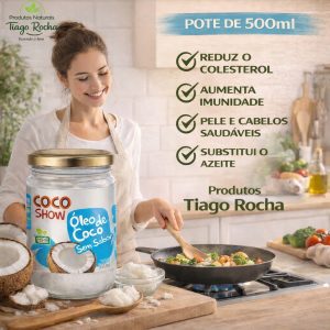 Óleo de coco sem sabor 500ml