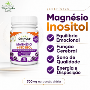 Magnésio Inositol 700mg ansiedade estresse