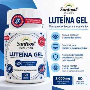 Luteína Gel 2000mg 60 cáps. Softgels