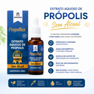 Extrato Aquoso de Própolis 15% - Sem Álcool 30ml